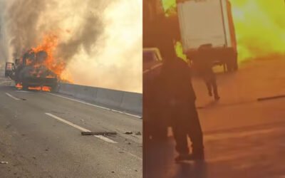 Nesteytettyä kaasua kuljettanut kuorma-auto räjähti Chilessä.